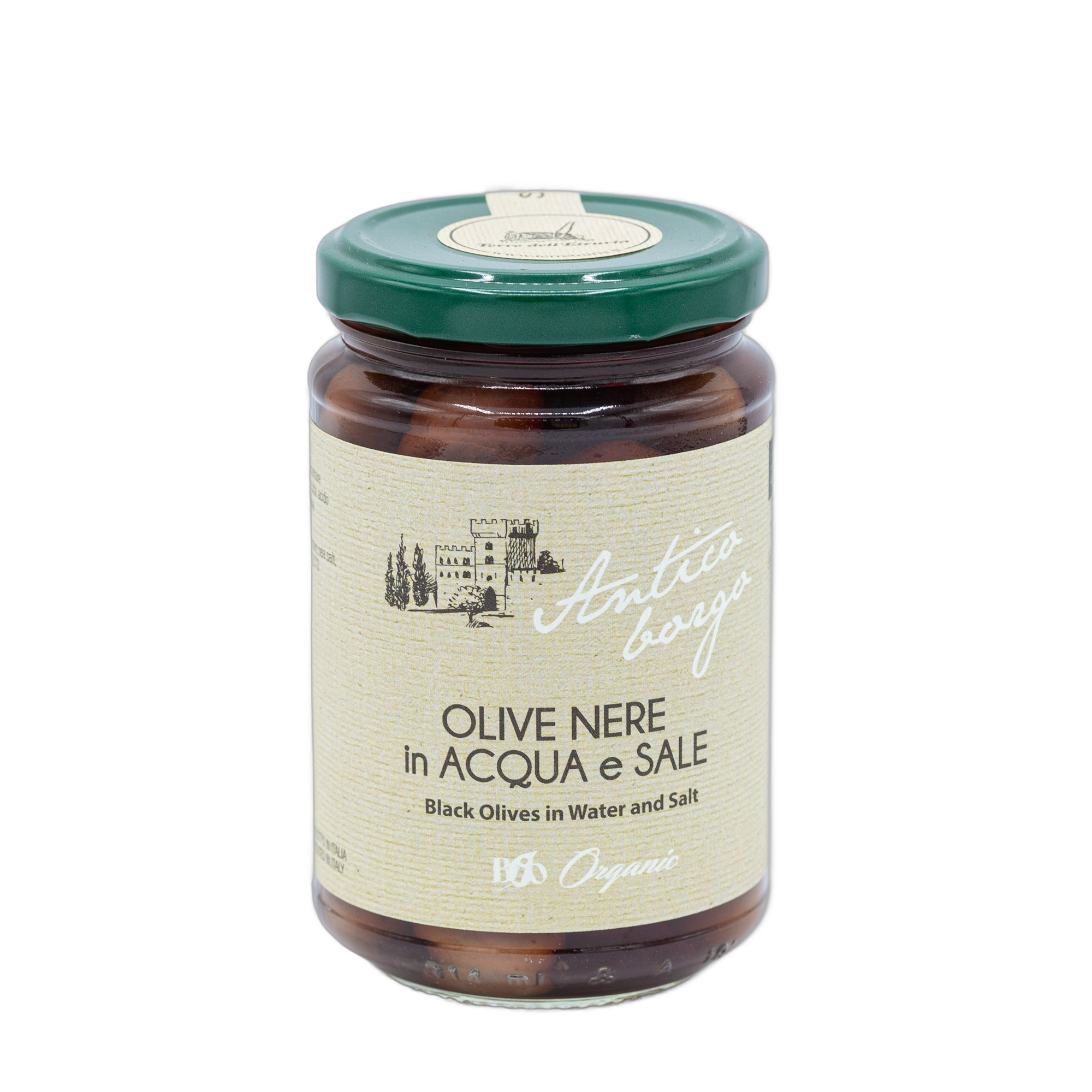 Olive Nere Bio in Acqua e Sale Antico Borgo – 310 gr