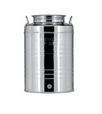 Fusto Inox Minox Lt.30 Basso Senza Rubinetto –